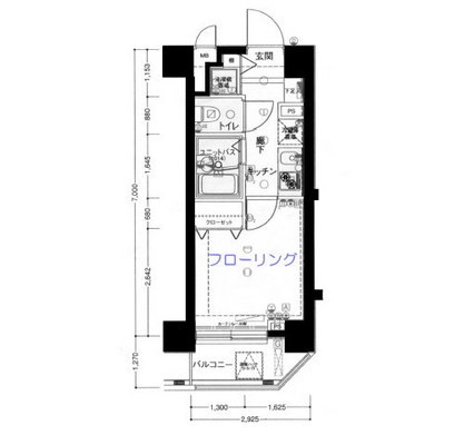 東京都目黒区三田１丁目 賃貸マンション 1K