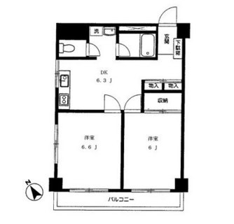 東京都北区赤羽西１丁目 賃貸マンション 2DK