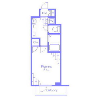 東京都北区滝野川５丁目 賃貸マンション 1K