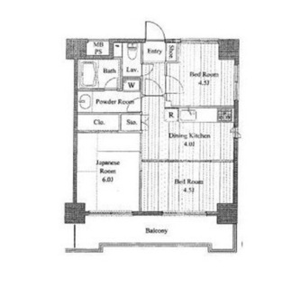 東京都北区十条仲原２丁目 賃貸マンション 3DK