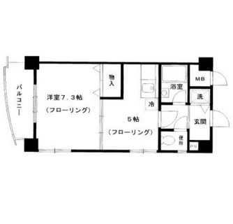 東京都北区滝野川７丁目 賃貸マンション 1DK