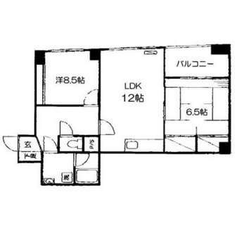 東京都北区滝野川６丁目 賃貸マンション 2LDK