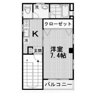 東京都品川区西品川２丁目 賃貸マンション 1K