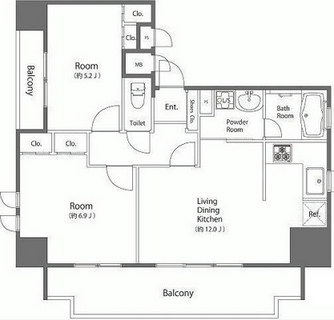 東京都北区赤羽１丁目 賃貸マンション 2LDK