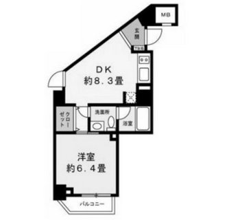 東京都渋谷区東３丁目 賃貸マンション 1DK