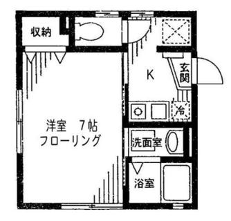 東京都北区上十条１丁目 賃貸マンション 1K