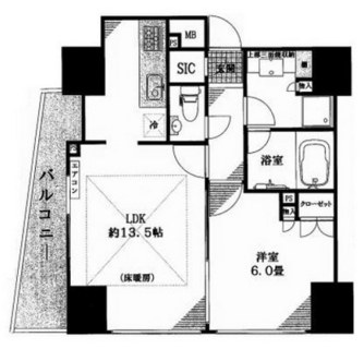 東京都北区岩淵町 賃貸マンション 1LDK