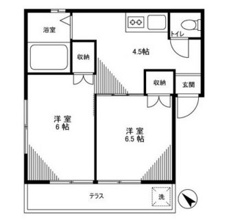 東京都北区滝野川６丁目 賃貸マンション 2K