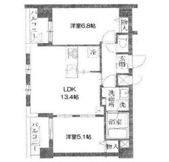 東京都北区赤羽２丁目 賃貸マンション 2LDK