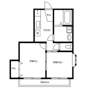 東京都北区上十条１丁目 賃貸アパート 2K