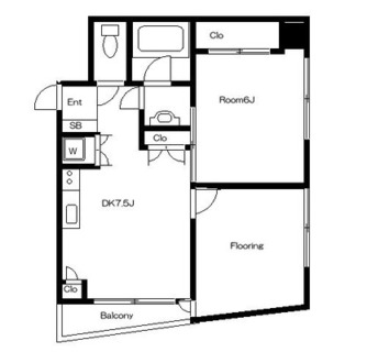 東京都北区上十条５丁目 賃貸マンション 2DK