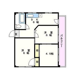 東京都北区滝野川７丁目 賃貸マンション 3DK