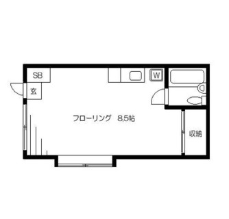 東京都北区滝野川４丁目 賃貸マンション 1R