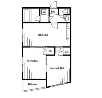 東京都北区滝野川６丁目 賃貸マンション 2DK