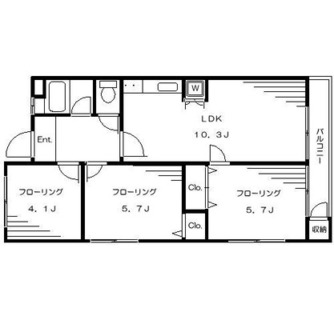 東京都北区赤羽２丁目 賃貸マンション 3LDK