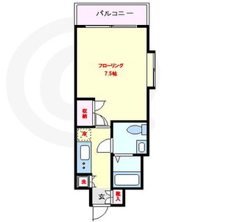 東京都北区滝野川６丁目 賃貸マンション 1K