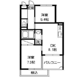 東京都北区神谷２丁目 賃貸マンション 2DK