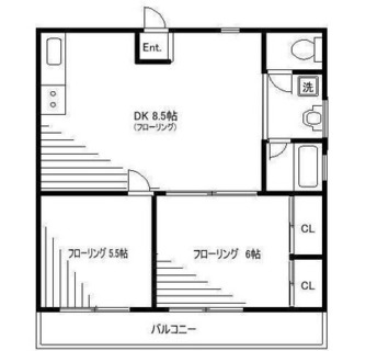 東京都北区滝野川６丁目 賃貸マンション 2DK