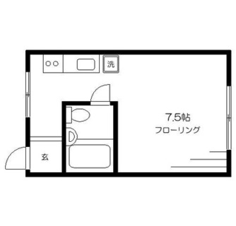 東京都北区岸町２丁目 賃貸マンション 1R