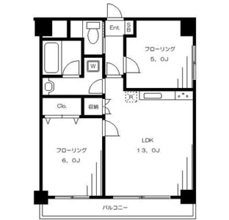 東京都北区十条仲原２丁目 賃貸マンション 2LDK