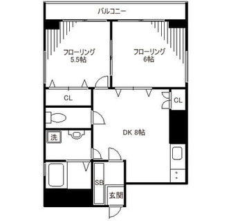 東京都北区滝野川６丁目 賃貸マンション 2DK