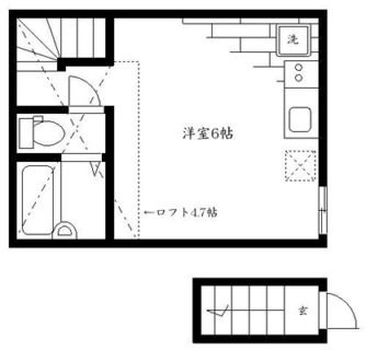 東京都板橋区稲荷台 賃貸アパート 1R