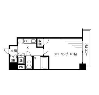 東京都北区滝野川５丁目 賃貸マンション 1K