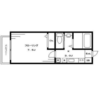 東京都北区岩淵町 賃貸マンション 1K