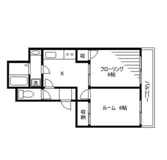 東京都板橋区板橋４丁目 賃貸マンション 2K