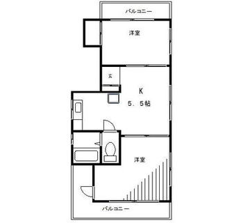 東京都北区中十条２丁目 賃貸マンション 2K