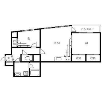 東京都北区滝野川６丁目 賃貸マンション 2LDK