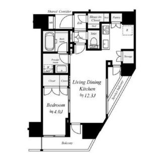 東京都北区岩淵町 賃貸マンション 1LDK