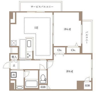 東京都北区滝野川７丁目 賃貸マンション 2LDK
