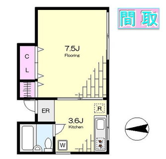 東京都北区滝野川５丁目 賃貸アパート 1K