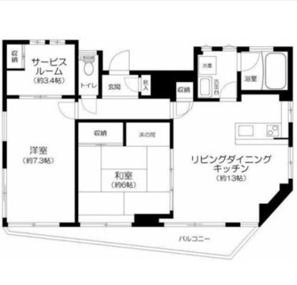 東京都北区赤羽１丁目 賃貸マンション 2SLDK