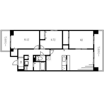 東京都北区滝野川６丁目 賃貸マンション 3LDK