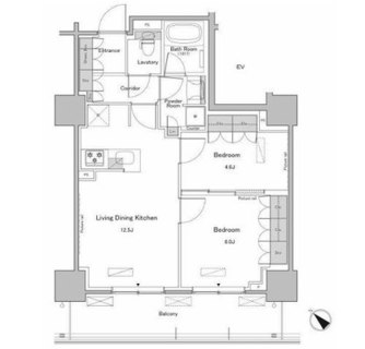 東京都北区滝野川６丁目 賃貸マンション 2LDK